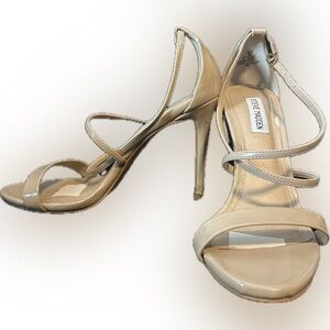 Steve Madden Beige Strappy Heels (Size 9)